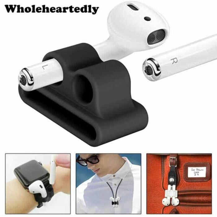 Killer Deals Apple Watch strap Airpods 1/2 silicone holder clip + keychain - Image 4