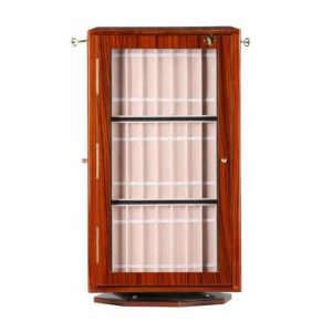 Killer Deals 84 Compartment Watch Strap Wooden Cabinet Lockable Display Organizer