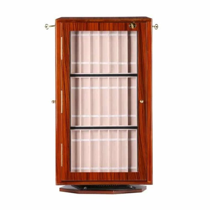 Killer Deals 84 Compartment Watch Strap Wooden Cabinet Lockable Display Organizer