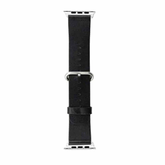 Killer Deals Adjustable Leather Strap for 38/40/41mm Apple Watch- Black
