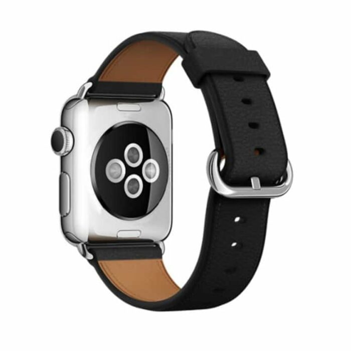 Killer Deals Adjustable Leather Strap for 38/40/41mm Apple Watch- Black - Image 2