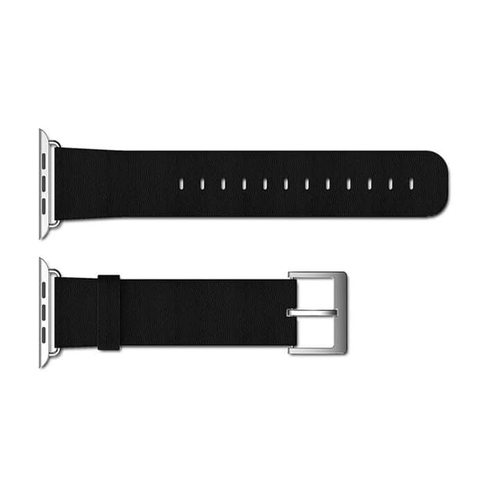 Killer Deals Adjustable Leather Strap for 38/40/41mm Apple Watch- Black - Image 6