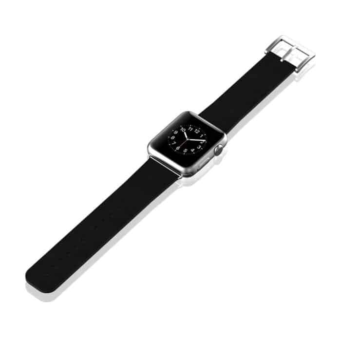 Killer Deals Adjustable Leather Strap for 38/40/41mm Apple Watch- Black - Image 5