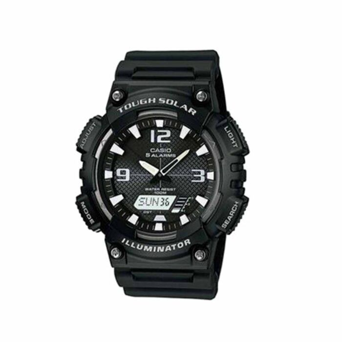 Killer Deals 18mm Replacement Silicone Strap for Casio AQ-S810W- Black - Image 3