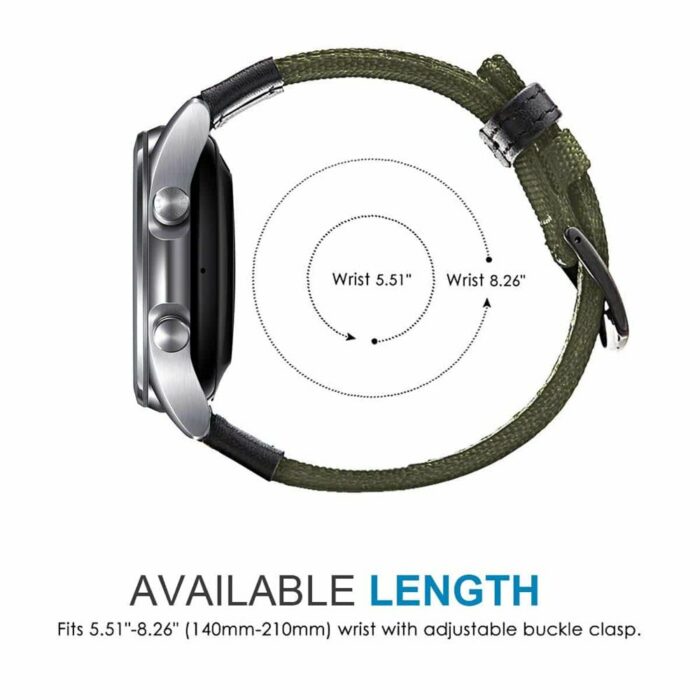 Killer Deals 22mm Nylon Strap for Garmin Vivoactive 4/ Garmin Venu 2- Green - Image 5