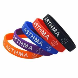 12574-700×700-1 Killer Deals Asthma medical emergency alert silicone wristbands - x5 pieces
