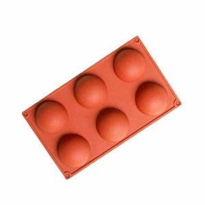 12707-700×700-1 Killer Deals Non-Stick 6 Round Shaped Cake Dessert Silicone Baking Mould