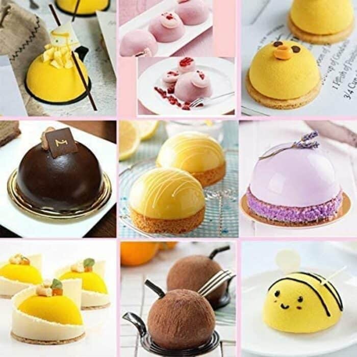Killer Deals Non-Stick 6 Round Shaped Cake Dessert Silicone Baking Mould - Image 3