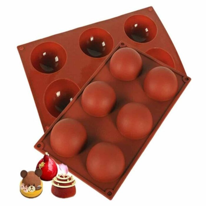 Killer Deals Non-Stick 6 Round Shaped Cake Dessert Silicone Baking Mould - Image 4