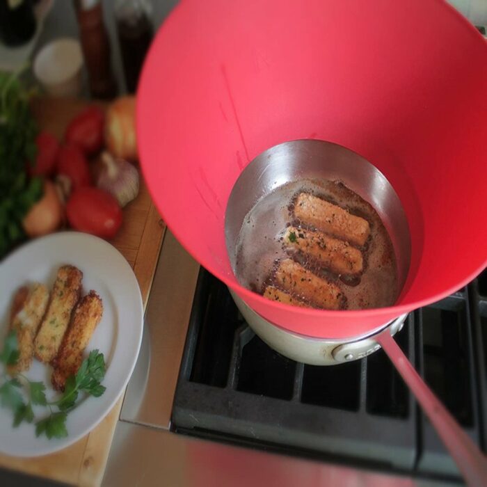 Killer Deals Fry Splash Silicone Non-Stick 16cm Pan Guard / Splatter Guard - Image 4
