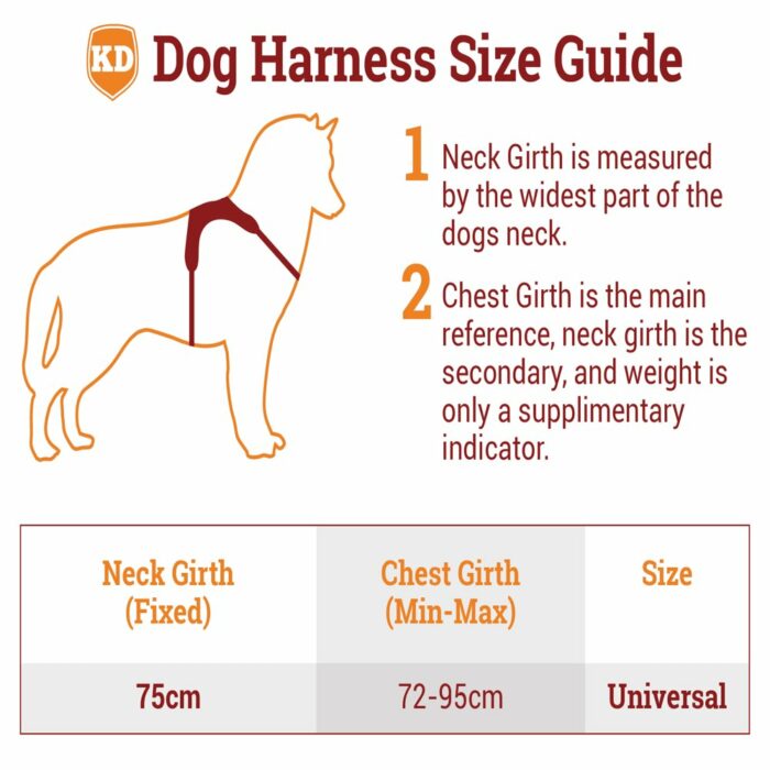 Killer Deals Adjustable No-Pull No-Choke Dog Harness & Leash (XL)- Black & Red - Image 4