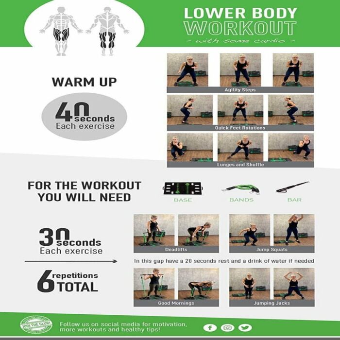 Killer Deals Full Body Portable Home Gym Resistance Exercise Workout System - Image 9