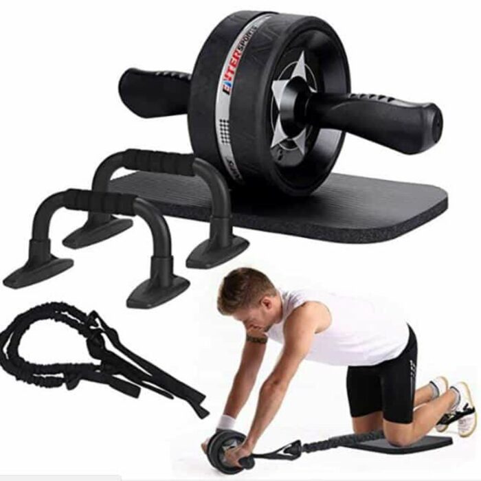 Killer Deals Home Fitness 6-in-1 Abdominal Roller Exercise Kit - Image 4