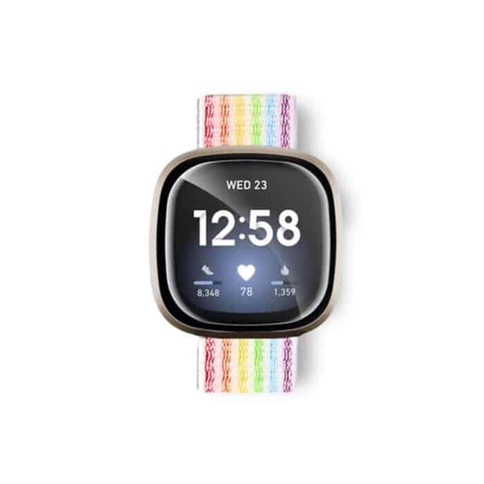 Killer Deals Replacement Woven Nylon Strap for Fitbit Versa 2- Rainbow - Image 5