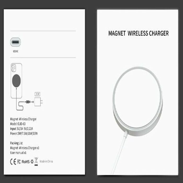 Killer Deals iPhone 12/Pro/Mini portable magsafe wireless charger-White - Image 4
