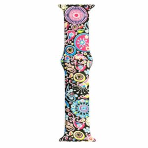 Killer Deals Flower Silicone Strap for 38/40/41mm Apple Watch- S/M