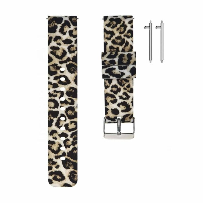 Killer Deals 20mm Universal Watch Replacement Silicone Strap - Leopard Print (S-M)