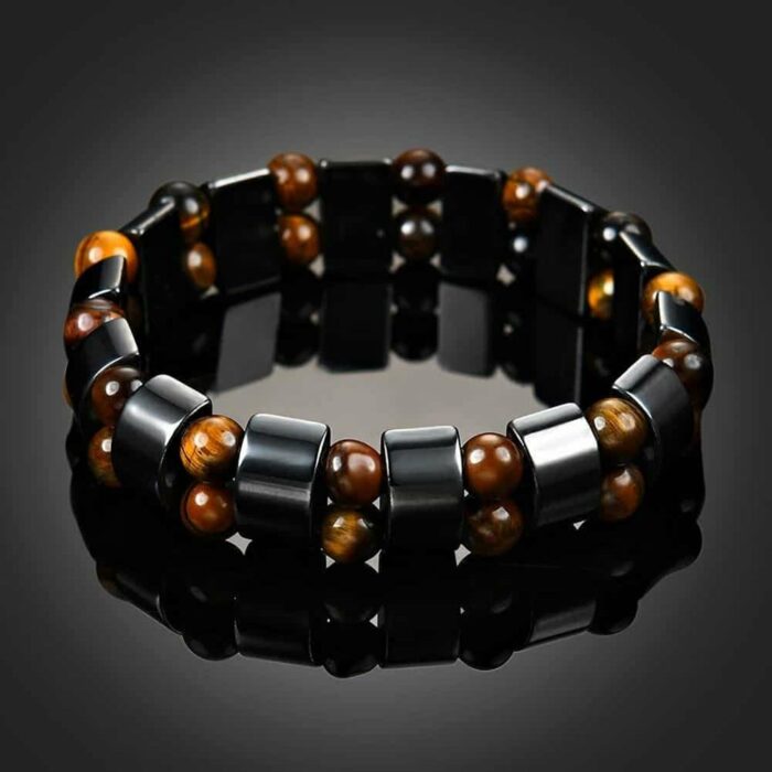 Killer Deals Magnetic Therapy Health Care Hematite Stones Tiger's Eye Bracelet - S/M - Image 5