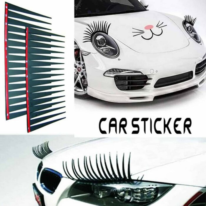 Killer Deals Car Bakkie Headlight Adjustable False Eyelashes Sticker Decor - Image 5