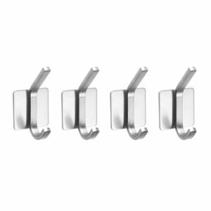 13400-700×700-1 Killer Deals Bathroom Kitchen Heavy Duty Stainless Steel Wall Hook Set x4