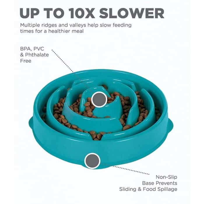 Killer Deals Healthier Pet Nutrition Fun Interactive Slow Feeder Dog Bowl - Image 4