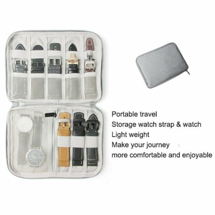 Killer Deals Double-Layer Watch Strap Collection Travel Organiser Case - Image 4