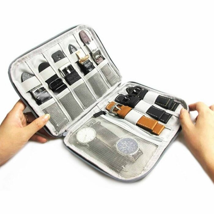 Killer Deals Double-Layer Watch Strap Collection Travel Organiser Case - Image 5