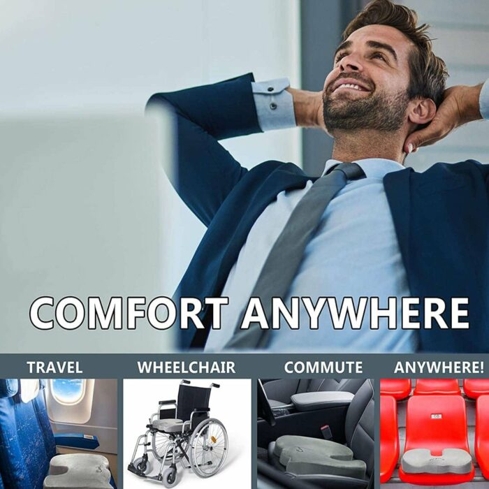 Killer Deals Back Support Gel Memory Foam Office Desk Chair Cushion - Image 8