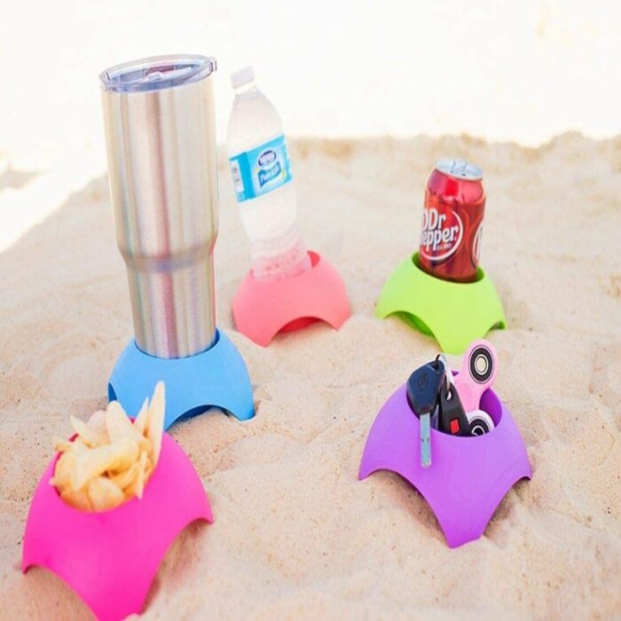 Killer Deals Beach Vacation Sand-Free Accessory & Cup Holders x5 Set - Image 4