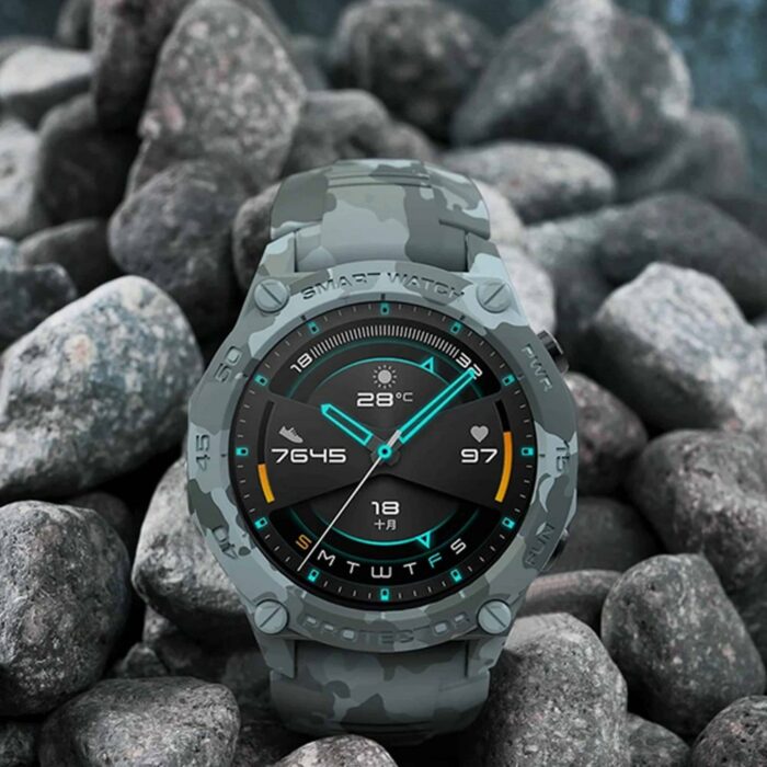 Killer Deals Silicone Strap + Protective Case for Huawei GT2 - Camo - Image 4