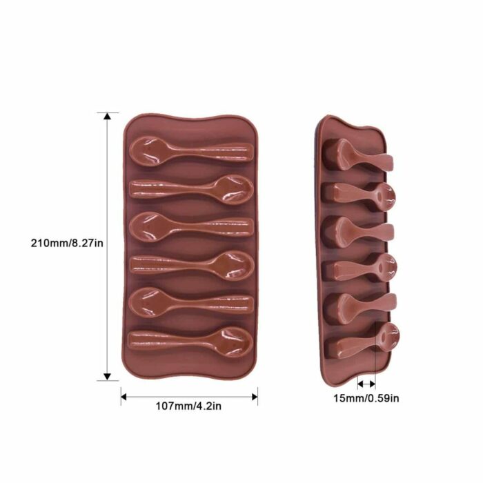 Killer Deals Party Decoration Edible Chocolate Spoon Silicone Baking Mould x3 - Image 7
