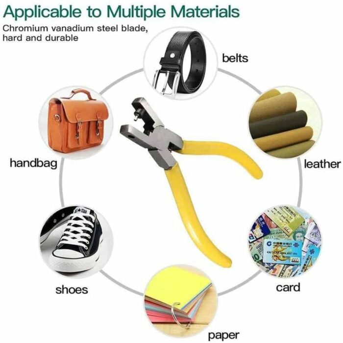 Killer Deals Leather Belt/ Shoes Steel Blade 2mm Hole Punch Plier Tool - Image 6
