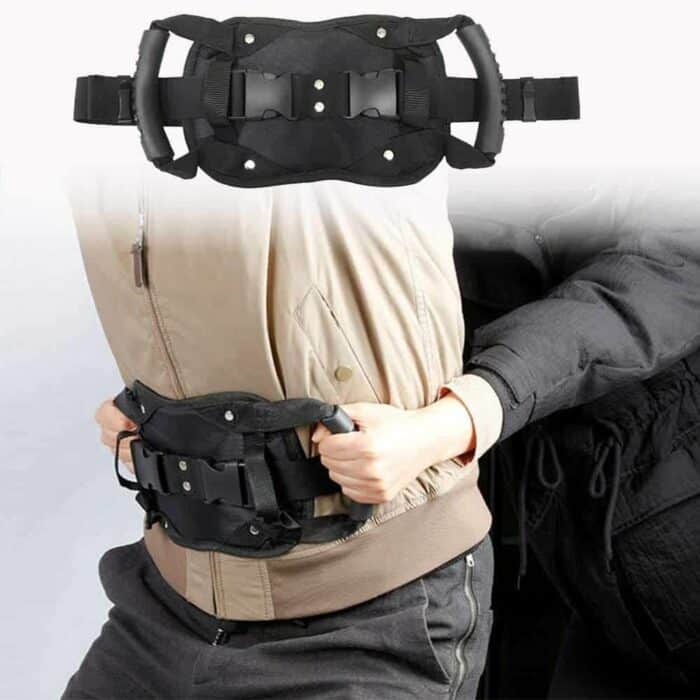 Killer Deals Motorcycle Passenger Adjustable Grab Grip Handle Safety Belt - Image 5