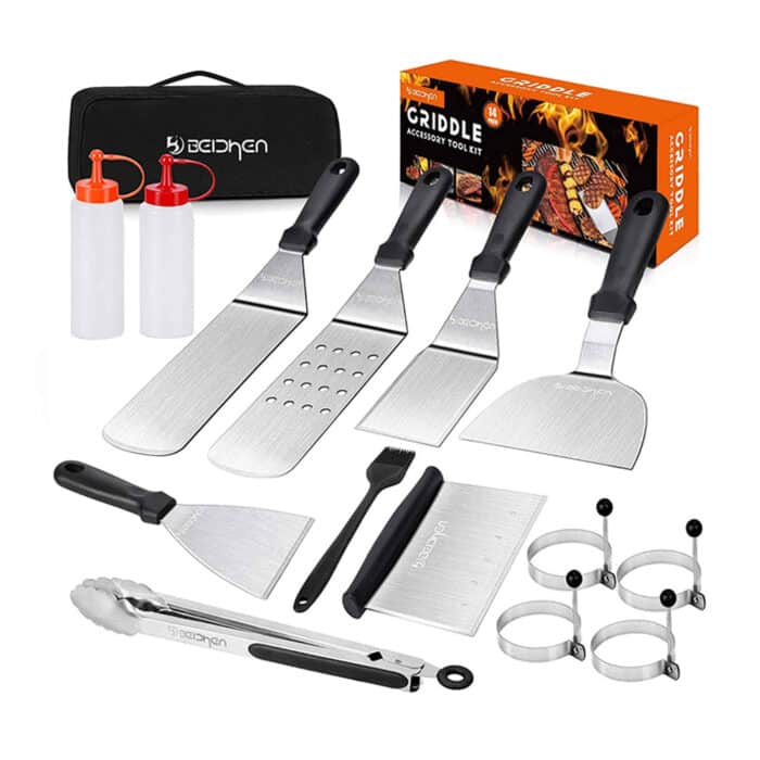 Killer Deals BEICHEN 14 Set Braai/ Camping Flat Grill Tool Accessories Set - Image 7