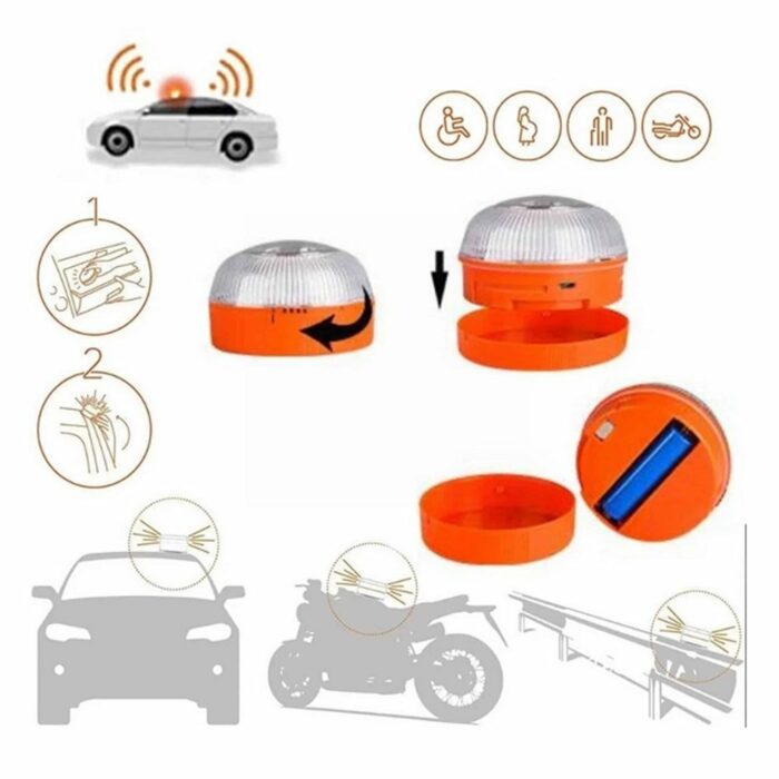 Killer Deals Roadside Danger Autonomous Emergency Signal Bright Flashing Help Light - Image 5
