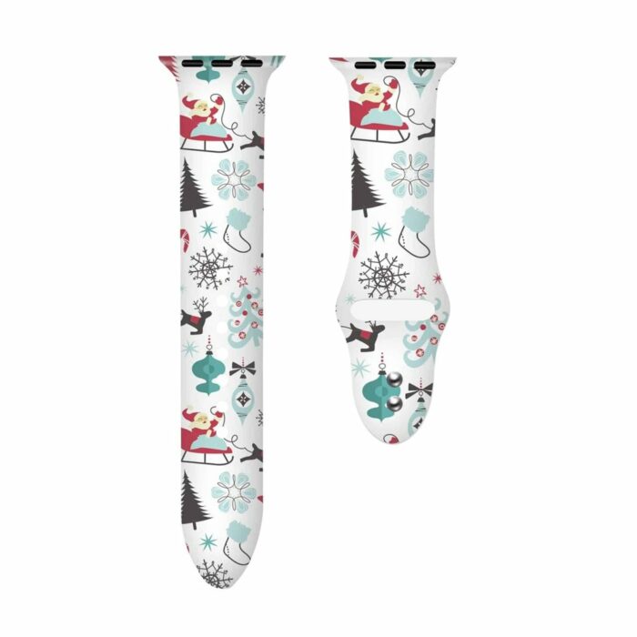 Killer Deals Festive Christmas Silicone Strap for 42/44/45/49mm Apple Watch - Image 4