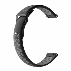 13830-700×700-1 Killer Deals 22mm Silicone Strap for Amazfit Pace/ Stratos- Black + Grey