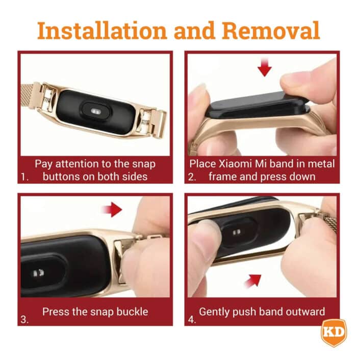 Killer Deals Meshy Milanese Steel Strap for Xiaomi Band 3/ 4 - Image 5