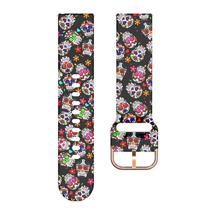 Killer Deals 18mm Universal Silicone Strap - Colour Skull - Image 2