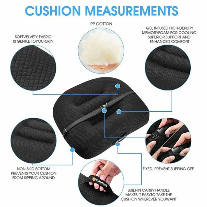 Killer Deals Car/Driving/Home/Office Heightened Booster Support Memory Foam Cushion - Image 3