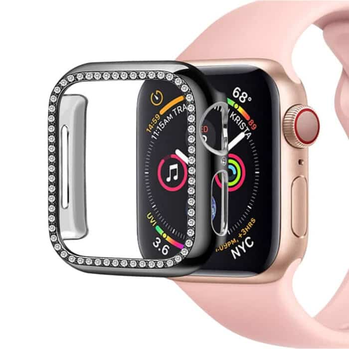 Killer Deals Rhinestone PC Bumper Case for Apple Watch 7 - 45mm - Image 7