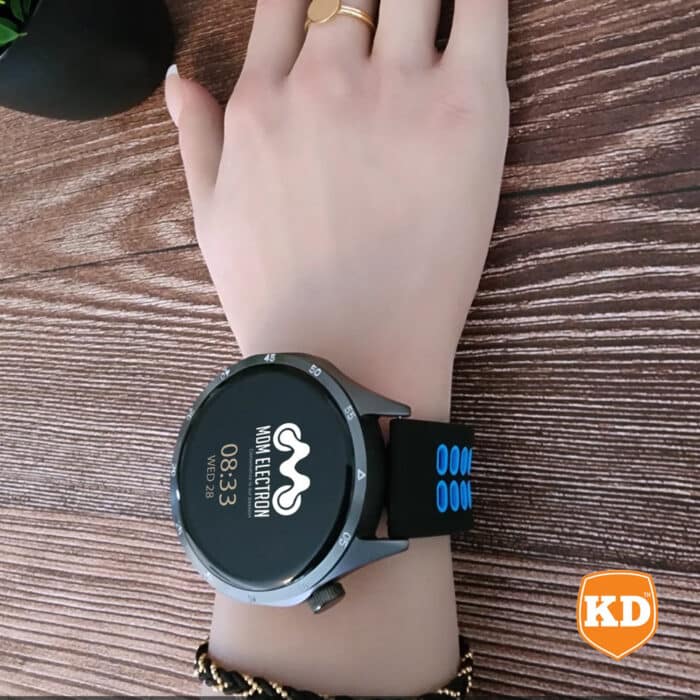 Killer Deals Perforated Silicone Strap for Samsung Galaxy Watch 4- Black & Blue - Image 6