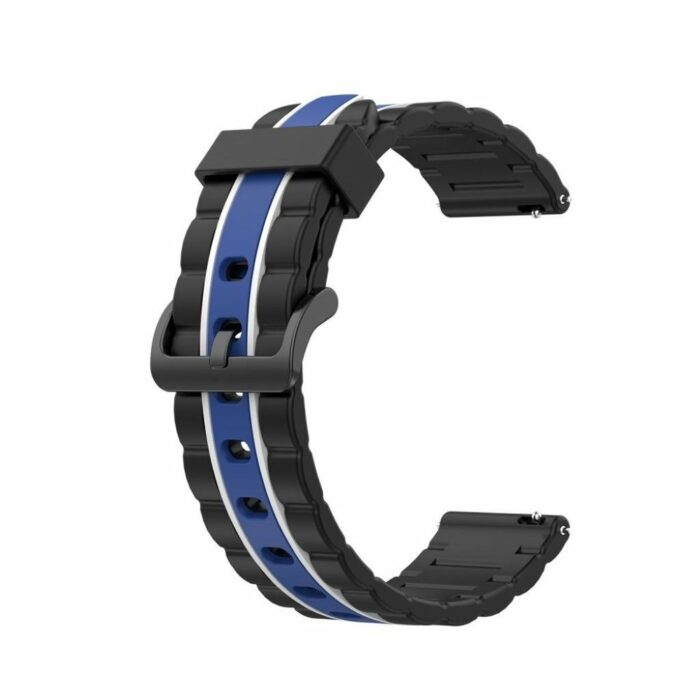 Killer Deals 22mm Universal Watch Silicone Strap- Black & Blue - Image 5