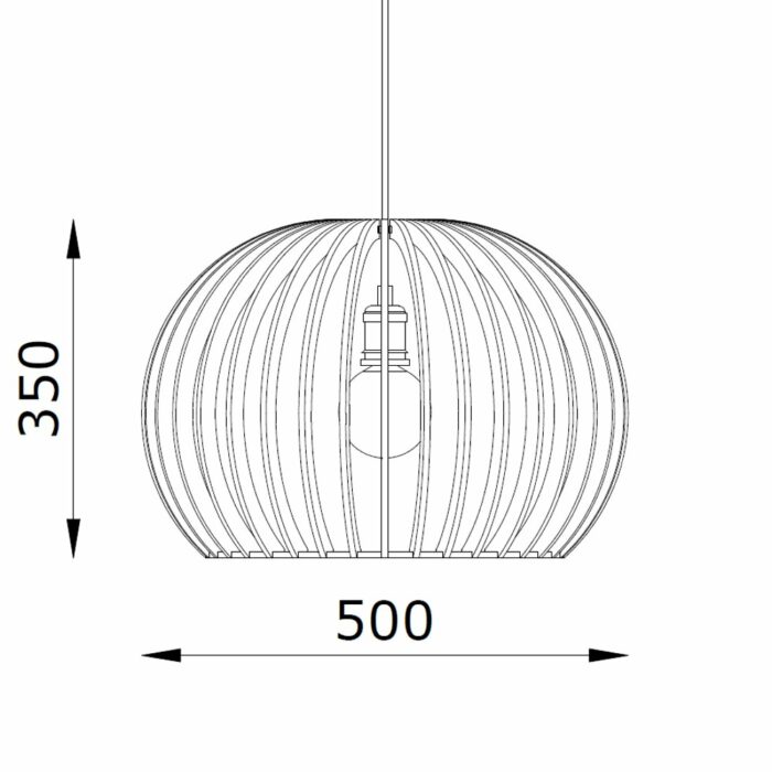 Killer Deals Modern Luxury Scandanavian Birch Wooden Pendant Lamp Shade - Ava - Image 3