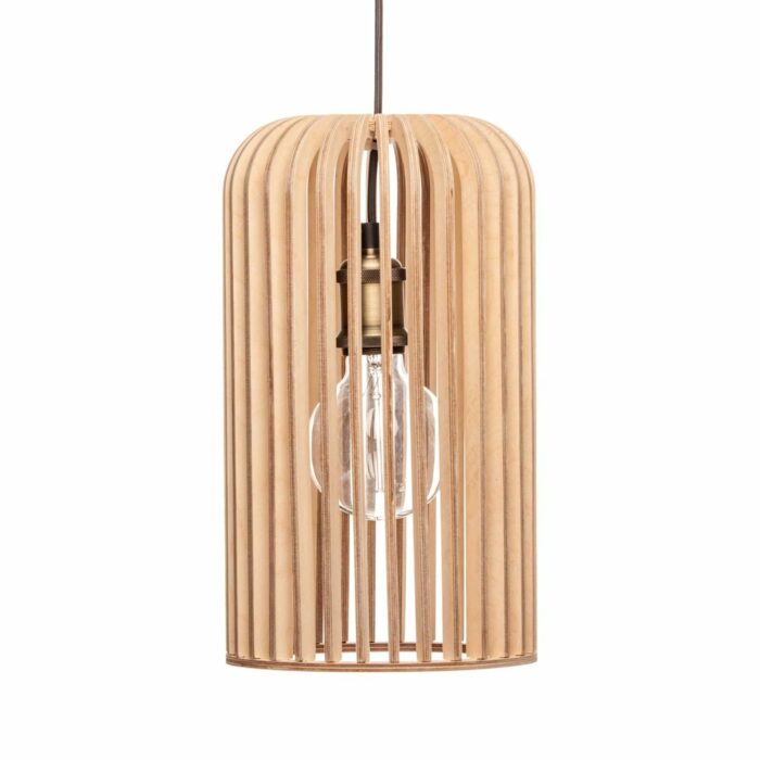 Killer Deals Modern Luxury Scandanavian Birch Wooden Pendant Lamp Shade- Eva
