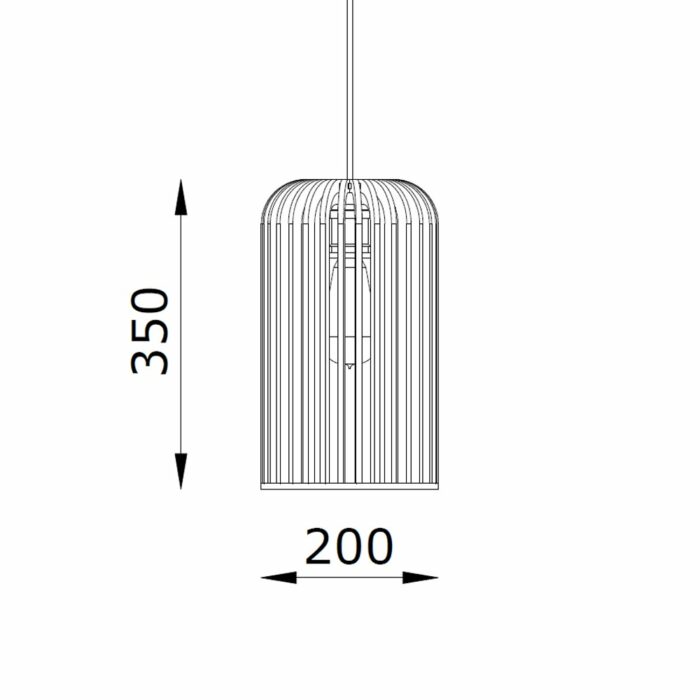 Killer Deals Modern Luxury Scandanavian Birch Wooden Pendant Lamp Shade- Eva - Image 4