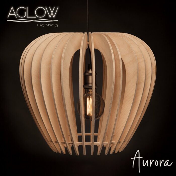 Killer Deals Modern Luxury Scandanavian Birch Wooden Pendant Lamp Shade- Aurora - Image 3