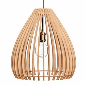 Killer Deals Modern Luxury Scandanavian Birch Wooden Pendant Lamp Shade- Hana
