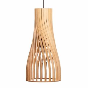 Killer Deals Modern Luxury Scandanavian Birch Wooden Pendant Lamp Shade- Mia