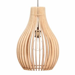 Killer Deals Modern Luxury Scandanavian Birch Wooden Pendant Lamp Shade- Zoe